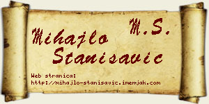 Mihajlo Stanisavić vizit kartica